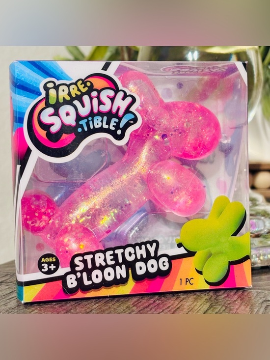 Other - Squishy Balloon Dog PINK Glitter